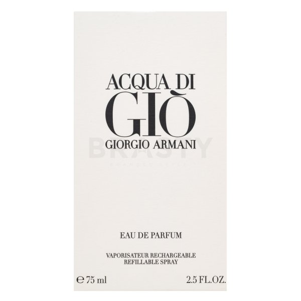 Armani (Giorgio Armani) Acqua di Gio Pour Homme - Refillable Eau de Parfum férfiaknak Refillable 75 ml