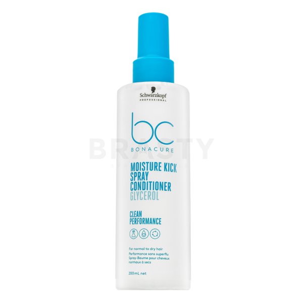 Schwarzkopf Professional BC Bonacure Moisture Kick Spray Conditioner Glycerol balsam fără clatire pentru păr normal și uscat 200 ml