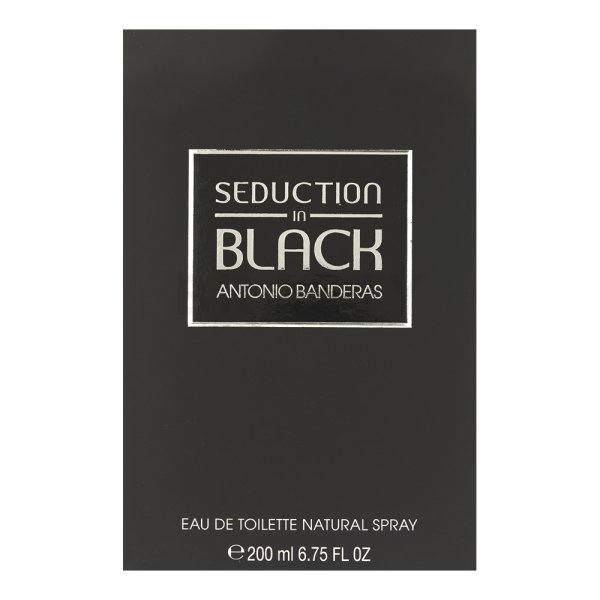 Antonio Banderas Seduction in Black Eau de Toilette férfiaknak 200 ml