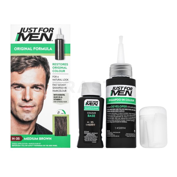 Just For Men Shampoo-in Haircolour shampoo colorante per uomini H35 Medium Brown 66 ml