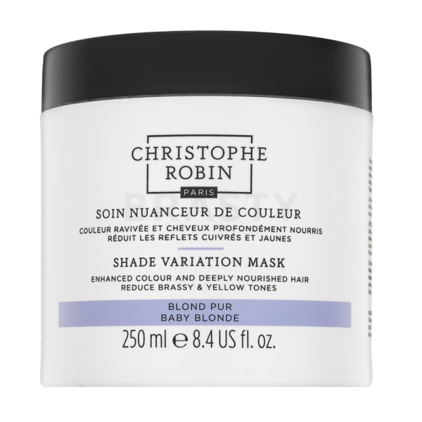 Christophe Robin Shade Variation Mask maschera nutriente con pigmenti colorati per capelli biondi Baby Blonde 250 ml