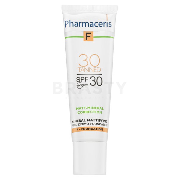 Pharmaceris F Mineral Dermo-Foundation SPF30 Tanned verschönerndes Fluid für eine einheitliche und aufgehellte Gesichtshaut 30 ml