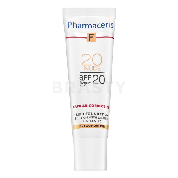 Pharmaceris F Capilar-Correction Fluid SPF20 Nude zkrášlující fluid pro sjednocenou a rozjasněnou pleť 30 ml