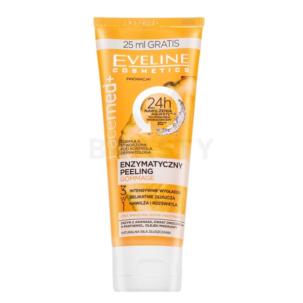 Eveline FaceMed+ Enzymatic Peeling Gommage 3 in 1 ексфолиращ крем за нормална/смесена кожа 75 ml