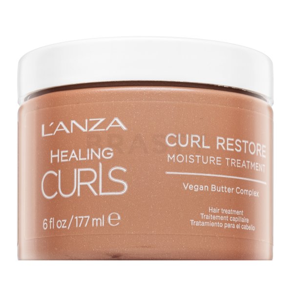 L’ANZA Healing Curls Curl Restore Moisture Treatment Máscara de fortalecimiento Para cabello ondulado y rizado 177 ml