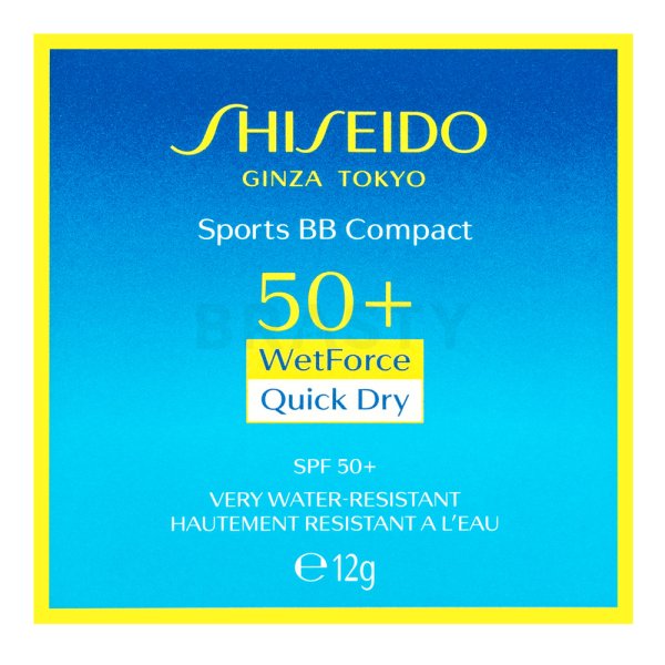 Shiseido Sports BB Compact SPF50 Very Dark пудра за изравняване тена на кожата 12 g
