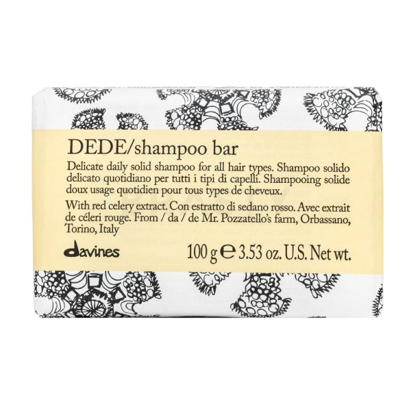 Davines Essential Haircare Dede Shampoo Bar szilárd sampon tápláló hatással minden hajtípusra 100 g