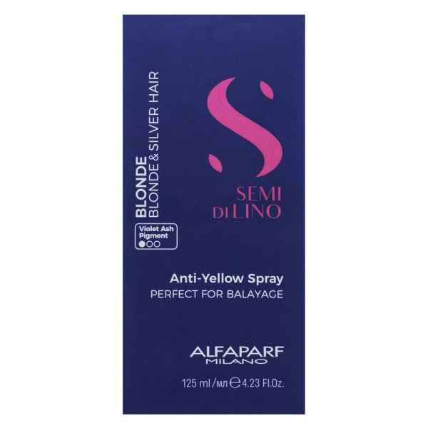 Alfaparf Milano Semi Di Lino Blonde Anti-Yellow Spray Spray per lo styling per capelli biondi 125 ml