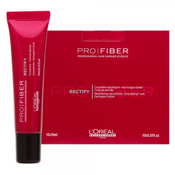 L´Oréal Professionnel Pro Fiber Rectify Resurfacing Concentrate hair treatment for damaged hair 10 x 15 ml