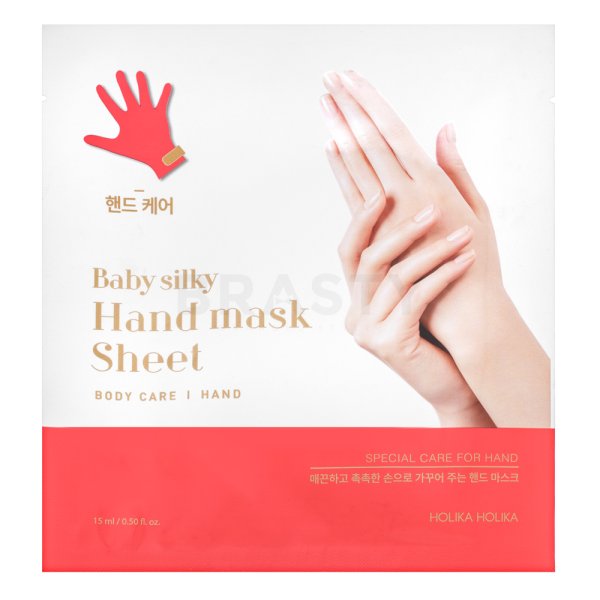 Holika Holika Baby Silky Hand Mask Sheet mascarilla en forma de hoja para manos y uñas 15 ml