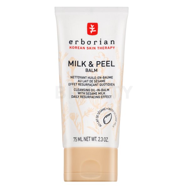 Erborian Milk & Peel Balm почистващо мляко с пилинг ефект 75 ml