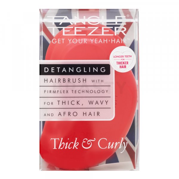 Tangle Teezer Thick & Curly kartáč na vlasy pro vlnité a kudrnaté vlasy Salsa Red