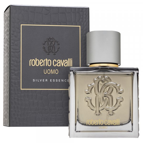 Roberto Cavalli Uomo Silver Essence Eau de Toilette férfiaknak 60 ml
