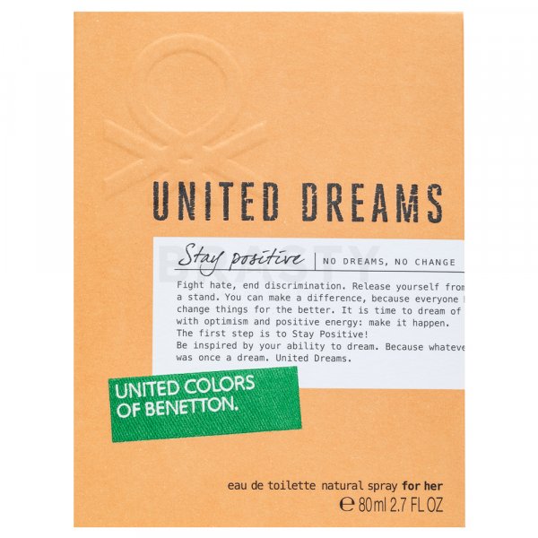 Benetton United Dreams Stay Positive Eau de Toilette da donna 80 ml
