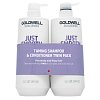 Goldwell Dualsenses Just Smooth Taming Duo shampoo and conditioner for unruly hair 2 x 1000 ml