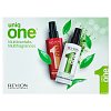 Revlon Professional Uniq One All In One Classic + Green Tea All-in-One Multi-Benefit Treatment bezoplachová péče pro všechny typy vlasů 150 ml + 150 ml