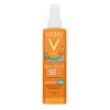 Vichy Idéal Soleil SPF50 Protection Anti-UV renforcée mlieko na opaľovanie v spreji pre deti 200 ml