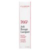 Clarins Joli Rouge Lacquer vyživující rtěnka s perleťovým leskem 705L Soft Berry 3,5 g