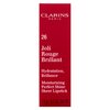 Clarins Joli Rouge Brillant vyživující rtěnka s perleťovým leskem 26 Hibiscus 3,5 g