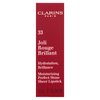 Clarins Joli Rouge Brillant vyživující rtěnka s perleťovým leskem 33 Soft Plum 3,5 g