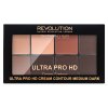 Makeup Revolution Pro HD Cream Contour Palette - Medium Dark multifunkciós arc paletta 20 g