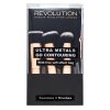 Makeup Revolution Ultra Metals Go Contouring Brush Set set de brochas