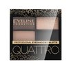 Eveline Quattro Professional Eyeshadow Palette paletka očních stínů 2 3,2 g