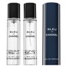 Chanel Bleu de Chanel - Refillable Eau de Parfum da uomo 3 x 20 ml