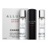 Chanel Allure Homme Sport - Refillable toaletní voda pro muže Extra Offer 3 x 20 ml