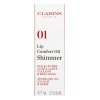 Clarins Lip Comfort Oil Shimmer olio labbra con glitteri 01 Sequin Flares 7 ml