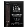 American Crew Precision Blend Natural Gray Coverage barva na vlasy pro muže Dark 3 x 40 ml