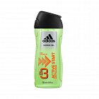 Adidas 3 Active Start Shower gel for men 250 ml