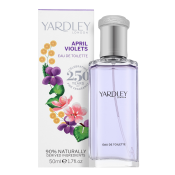 Yardley April Violets Contemporary Edition toaletní voda pro ženy 50 ml
