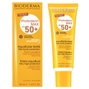 Bioderma Photoderm MAX Aquafluid Golden Colour SPF 50+ krém na opalování pro sjednocení barevného tónu pleti 40 ml