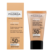 Filorga UV-Bronze Face Anti-Ageing Sun Fluid SPF50+ vochtinbrengende en beschermende vloeistof anti-pigmentvlekken 40 ml