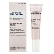 Filorga Oxygen-Glow Eyes Super Smoothing Radiance Eye Care oční krém pro sjednocenou a rozjasněnou pleť 15 ml