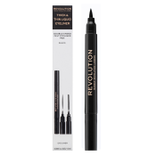 Makeup Revolution Thick and Thin Dual Liquid Eyeliner Dubbelzijdig oogpotlood Black 1 ml