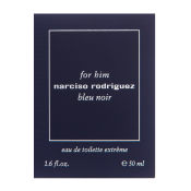 Narciso Rodriguez For Him Bleu Noir Extreme Eau de Toilette da uomo 50 ml