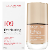 Clarins Everlasting Youth Fluid dlouhotrvající make-up proti stárnutí pleti 109 Wheat 30 ml