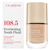 Clarins Everlasting Youth Fluid dlouhotrvající make-up proti stárnutí pleti 108.5 Cashew 30 ml