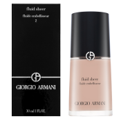 Armani (Giorgio Armani) Fluid Sheer tónující a hydratační emulze pro sjednocenou a rozjasněnou pleť 2 Shimmering Beige 30 ml