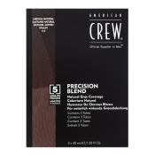 American Crew Precision Blend Natural Gray Coverage Haarfarbe für Männer Medium Natural 4-5 3 x 40 ml