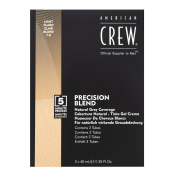American Crew Precision Blend Natural Gray Coverage Haarfarbe für Männer Light Blond 7-8 3 x 40 ml