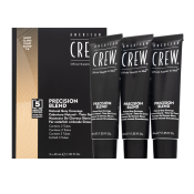 American Crew Precision Blend Natural Gray Coverage Haarfarbe für Männer Light Blond 7-8 3 x 40 ml