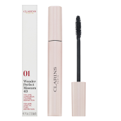 Clarins Wonder Perfect Mascara 4D řasenka pro prodloužení a natočení řas 01 Perfect Black 8 ml