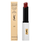 Yves Saint Laurent Rouge Pur Couture The Slim Sheer Matte 107 - Bare Burgundy langhoudende lippenstift voor een mat effect 2 g