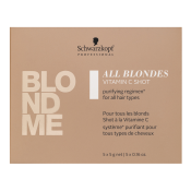 Schwarzkopf Professional BlondMe All Blondes Vitamin C Shot koncentrovaná obnovující péče pro blond vlasy 5 x 5 g