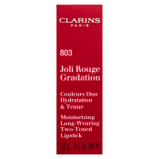 Clarins Joli Rouge Gradation Lipstick vyživující rtěnka 2v1 803 Plum Gradation 3,5 g