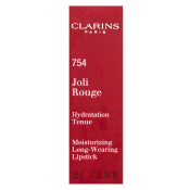 Clarins Joli Rouge Lipstick langhoudende lippenstift met hydraterend effect 754 Deep Red 3,5 g