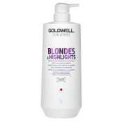 Goldwell Dualsenses Blondes & Highlights Anti-Yellow Shampoo szampon do włosów blond DAMAGE BOX 1000 ml